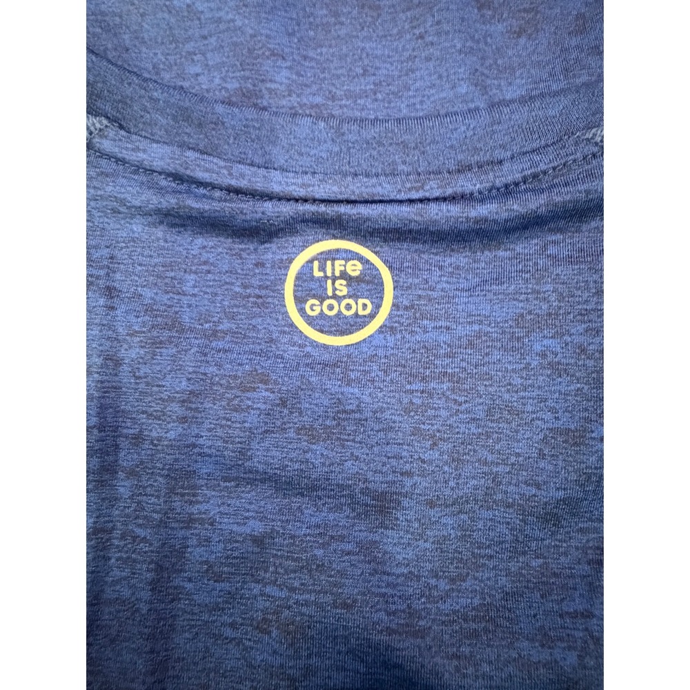 Life is Good Active Mens Blue Long Sleeve Graphic T-Shirt Wave Rainbow Large NWT - Picture 10 of 10